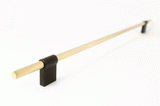 T-Bar "Line" Brass and Black Drawer Pulls Cabinet Hardware - Forge Hardware Studio