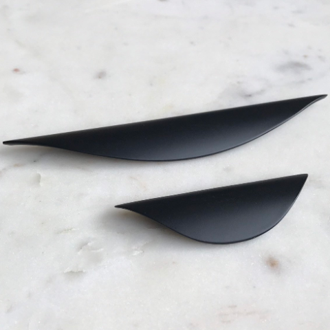 Luna Cabinet Knobs - Matte Black Drawer Pull - Cabinet Handle - Brass Cabinet Hardware 