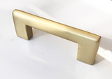 Luxe Brass Drawer Pulls in Satin Brass - Brass Cabinet Hardware 