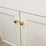 Modern Brass Mid-Century "MCM” Cone Cabinet Knob - Brass Cabinet Hardware 