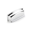 Chrome Cabinet Cup Drawer Pull "Menlo Park" - Kitchen Drawer Handle - Brass Cabinet Hardware 
