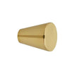Polished Brass "Dalia" 3/4" Cabinet Knob - Mid-Century Modern Hardware - Brass Cabinet Hardware 